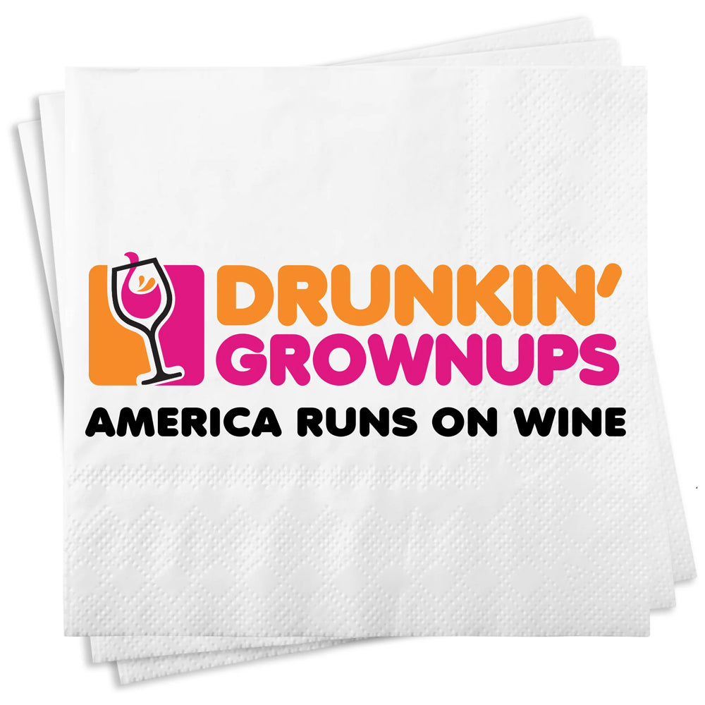 Drunkin Grownups Cocktail Napkins