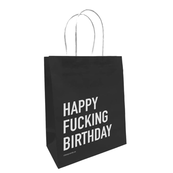 Classy Cards Creative Gift & Flat Wrap Happy F*cking Bday Snarky Gift Bag