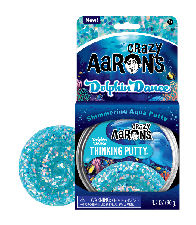 Crazy Aaron's Putty World Toy Creative Dolphin Dance Trendsetter Crazy Aaron's Putty - 4" Tin