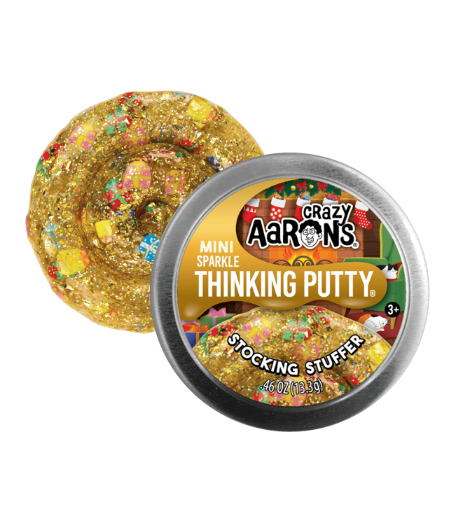 Crazy Aaron's Putty World Toy Novelties 2" Stocking Stuffer Crazy Aaron's Holiday Tin