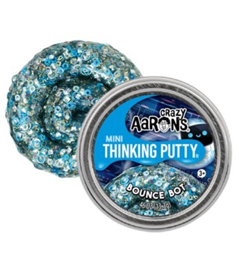 Crazy Aaron's Putty World Toy Novelties Bounce Bot Crazy Effects Small Tin of Crazy Aaron's Thinking Putty