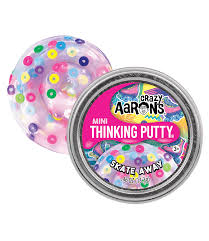 Crazy Aaron's Putty World Toy Novelties Skate Away Crazy Effects Small Tin of Crazy Aaron's Thinking Putty