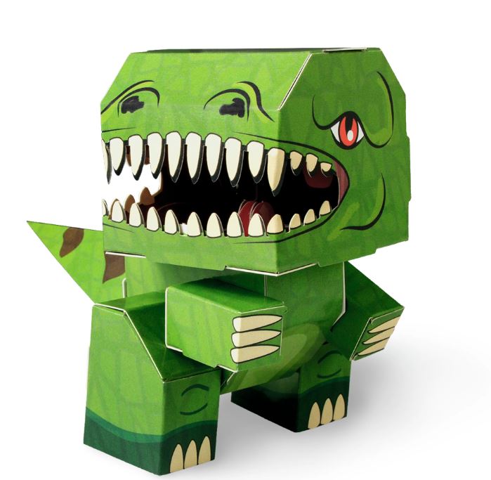 Cubles Arts & Crafts 3D T-Rex Cubles