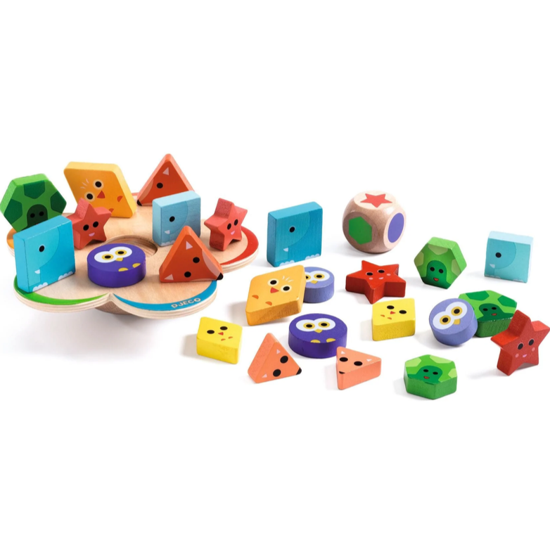 DJECO Toy Infant & Toddler SwingoBasic Wooden Balancing Game-