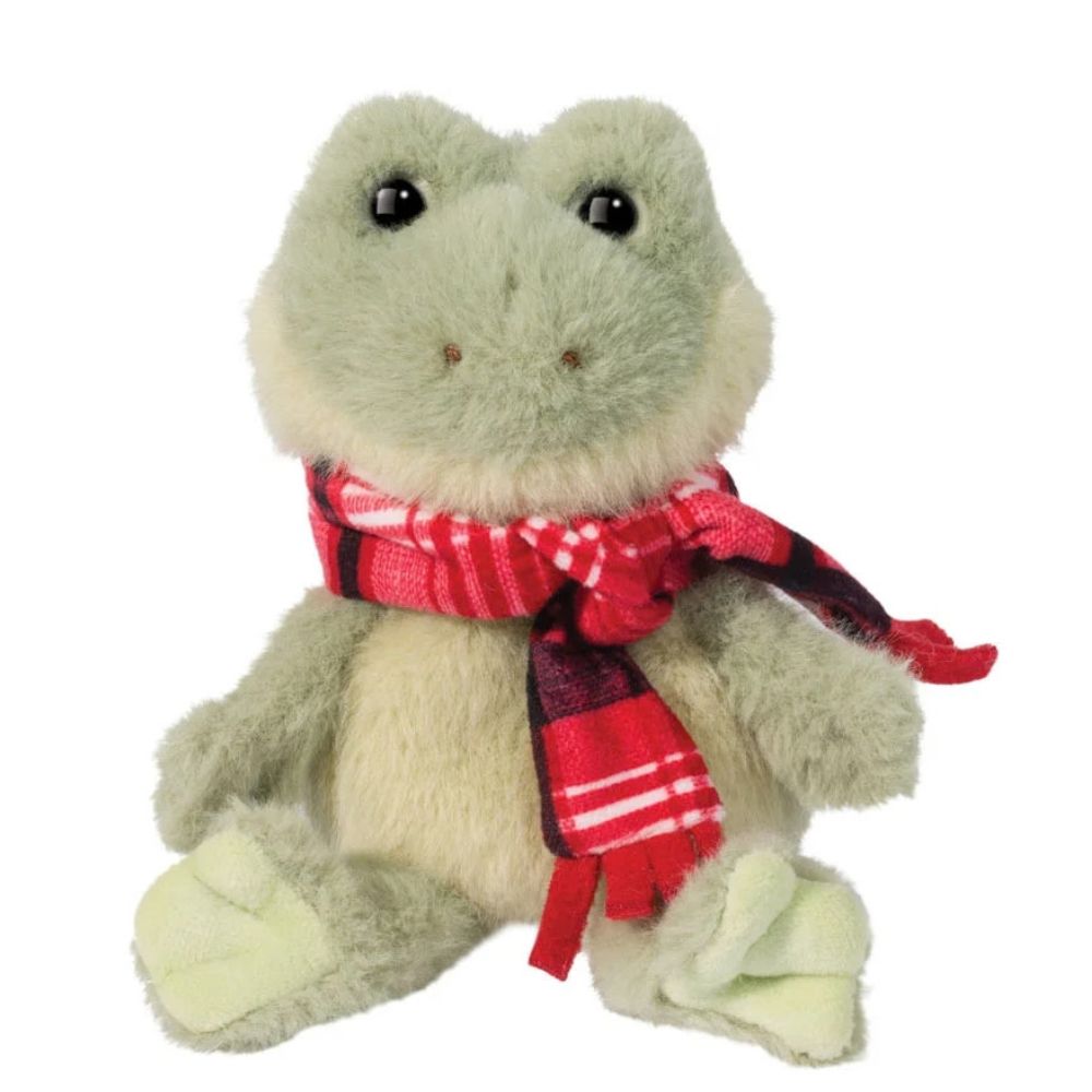 Douglas Toy Stuffed Plush Flip Holiday Frog Plushie