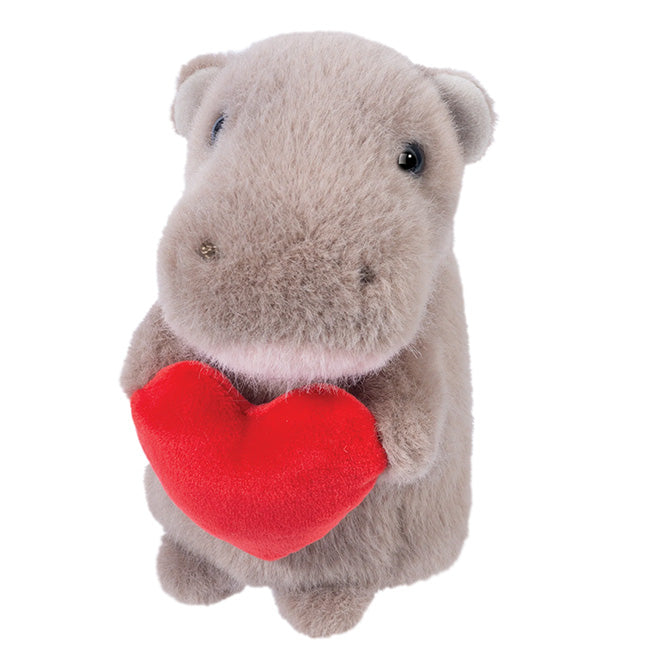 Douglas Toy Stuffed Plush Hippo W/Heart Plushie
