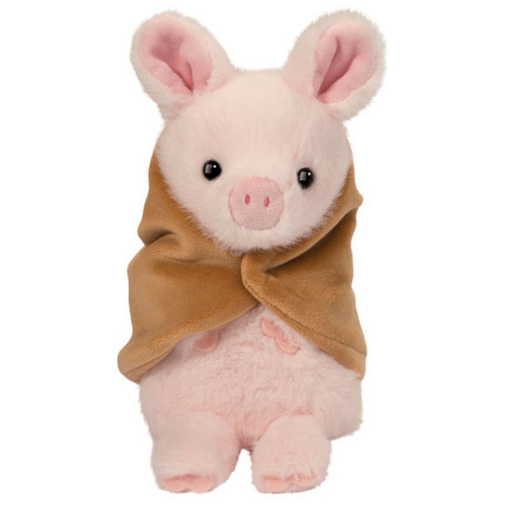 Douglas Toy Stuffed Plush Puff Pig In Blanket Plushie