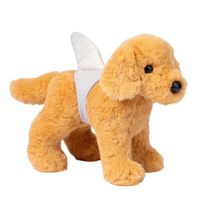 Douglas Toy Stuffed Plush Sharky Golden Retriever Plushie