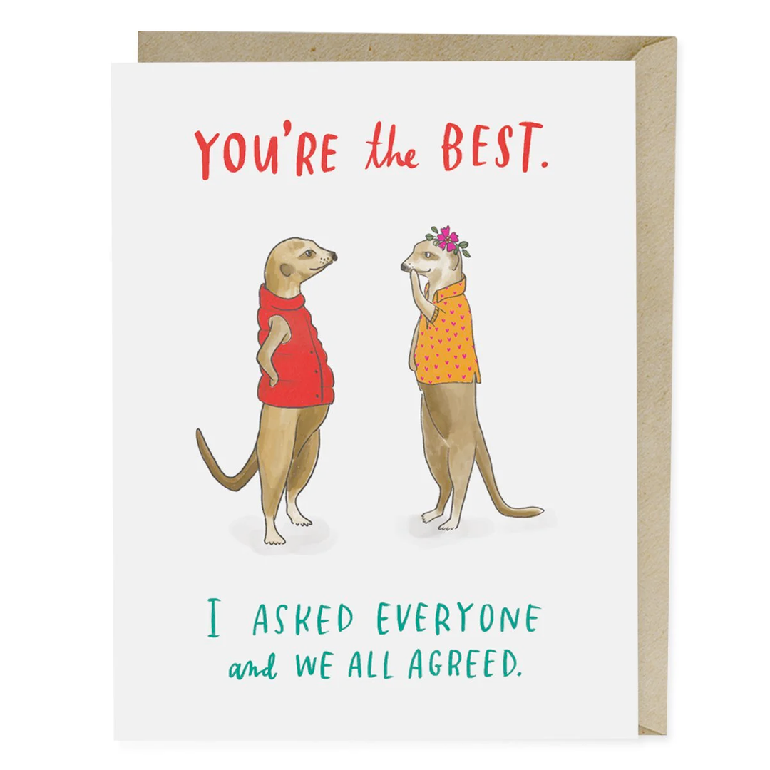 Em & Friends Greeting Cards You're The Best Card