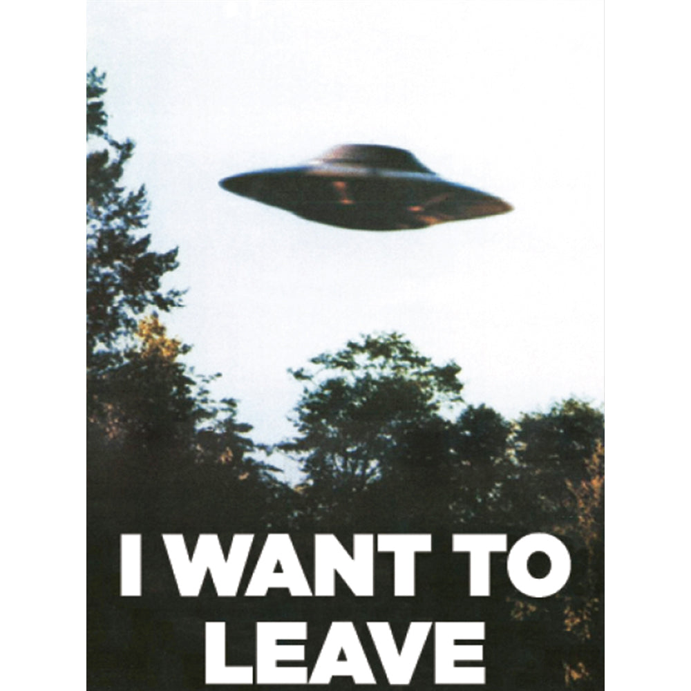 Ephemera Magnets & Stickers I Want To Leave UFO Magnet