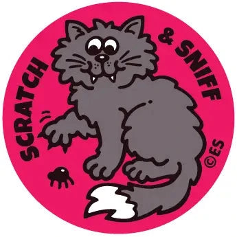EverythingSmells, LLC Magnets & Stickers Black Cherry Cat Monster Scratch & Sniff Stickers