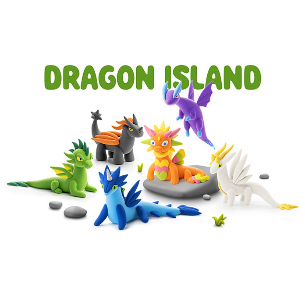 Fat Brain Arts & Crafts Hey Clay Dragon Island