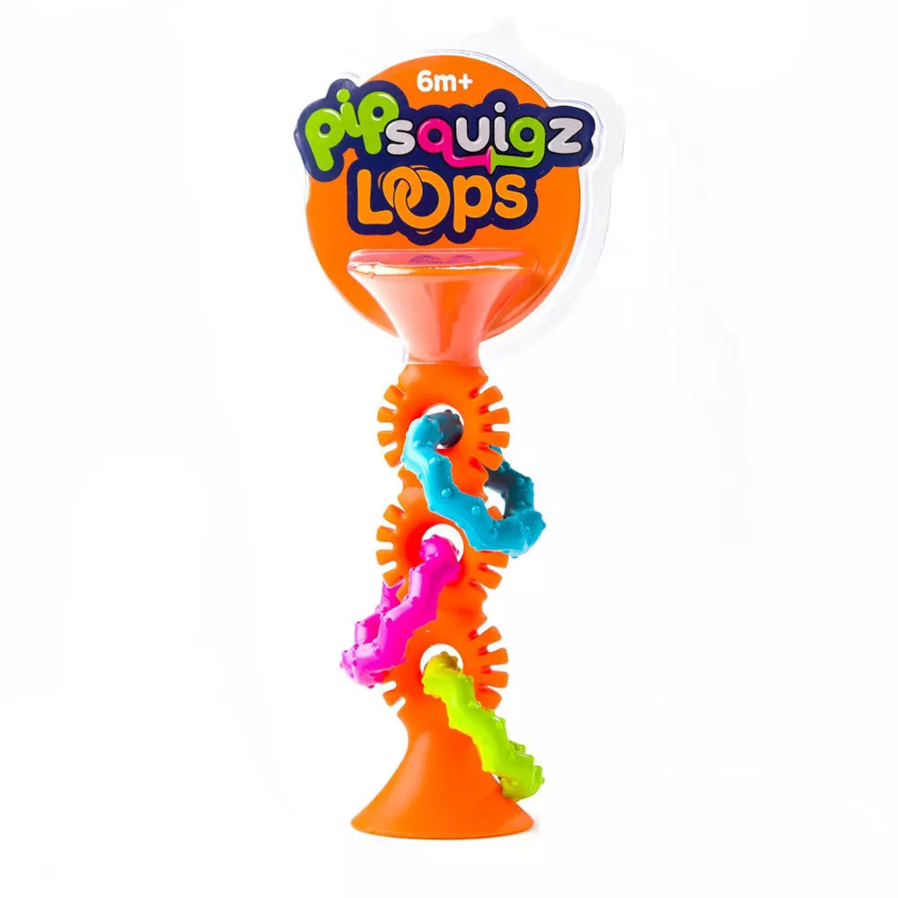 Fat Brain Toy Infant & Toddler pipSquigz Loops - Orange