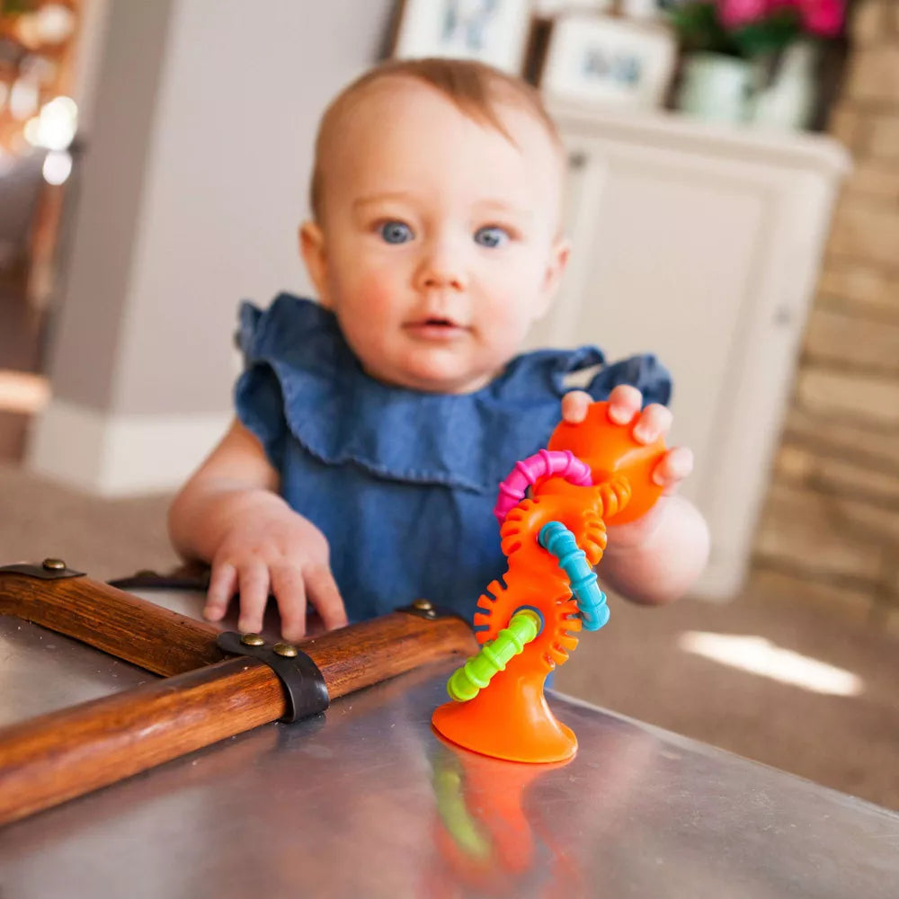 Fat Brain Toy Infant & Toddler pipSquigz Loops - Orange