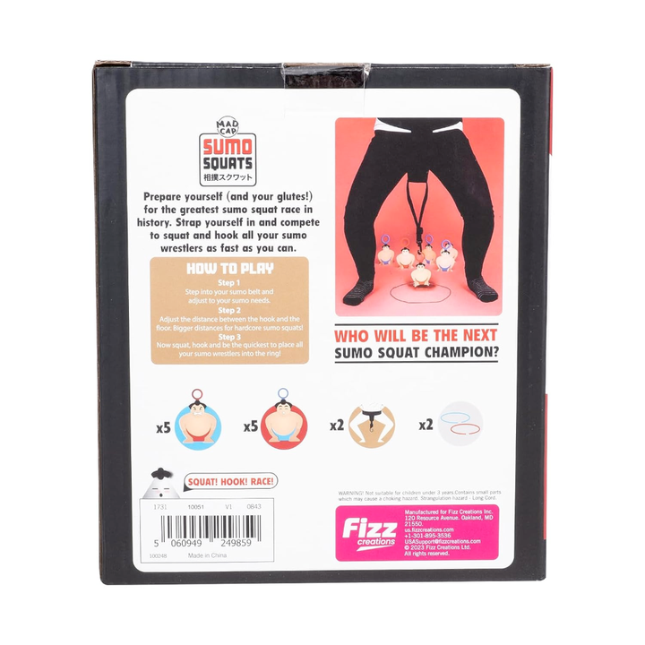 Fizz Creations Funny Novelties Sumo Squats Game