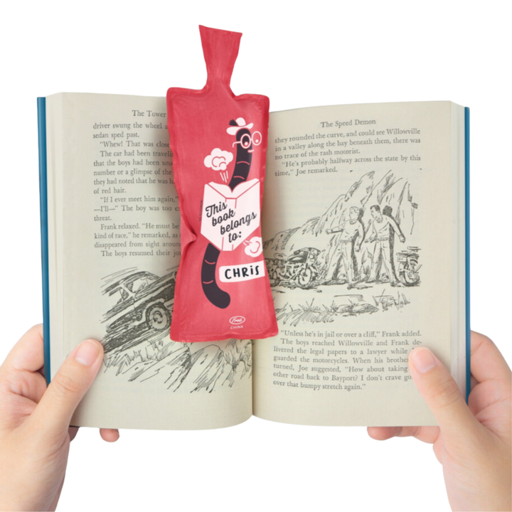 Fred & Friends Funny Novelties Bookie Cushion - a bookmark that farts