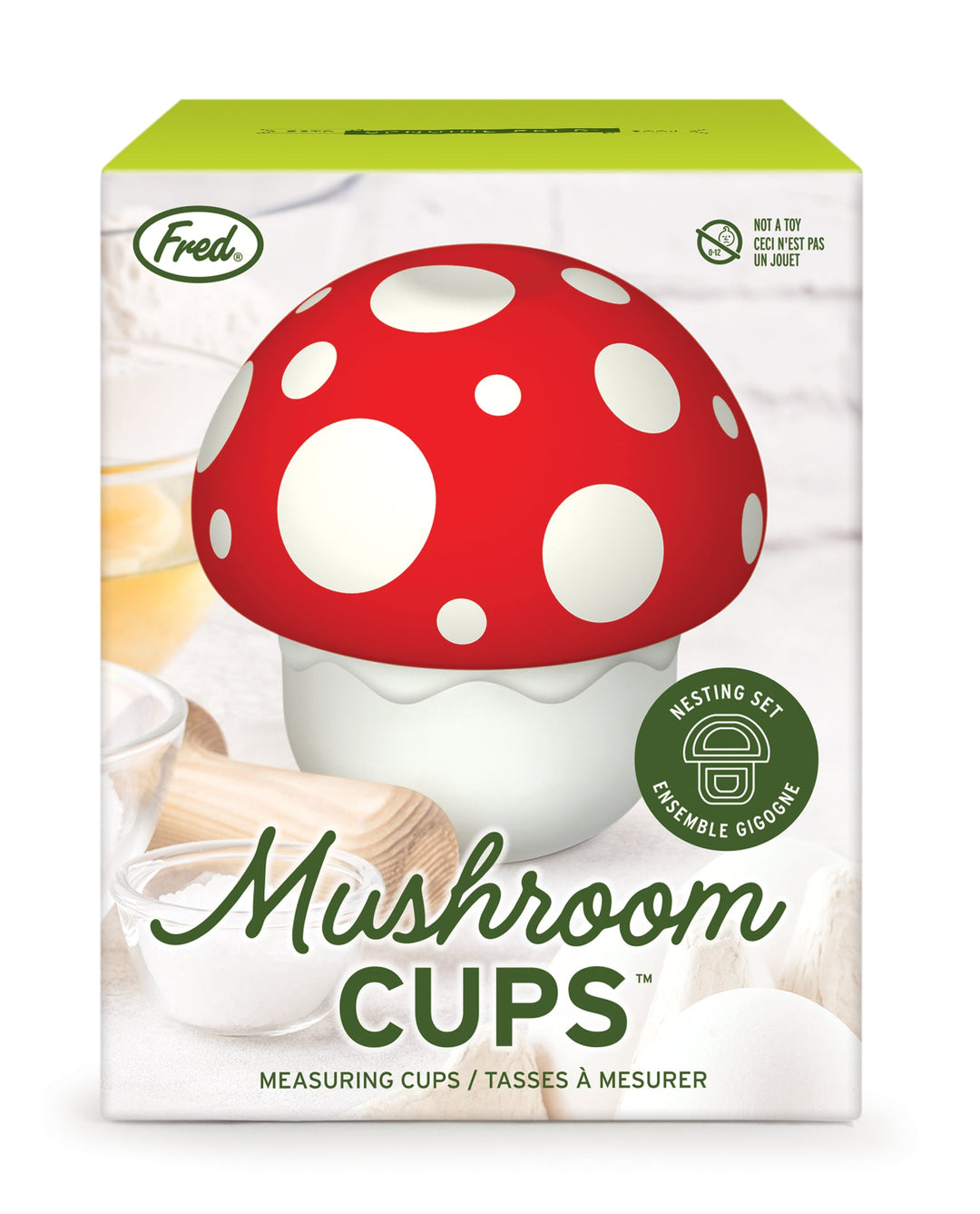 Fred & Friends Kitchen & Table Mushroom Measuring Cups
