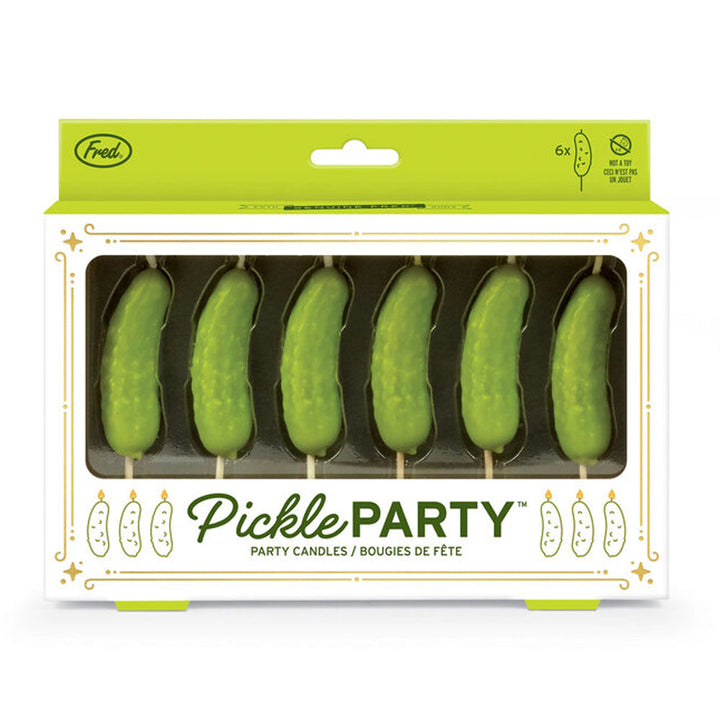 Fred & Friends Kitchen & Table Pickle Party Candles - Set of 6