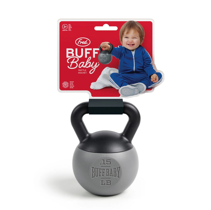Fred & Friends Toy Infant & Toddler Buff Baby - Kettlebell Rattle