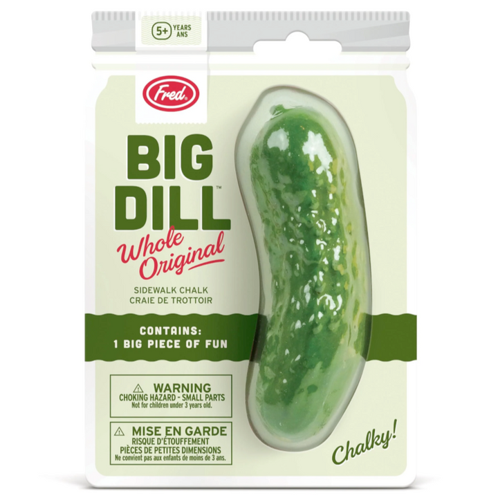 Fred & Friends Toy Outdoor Fun Big Dill (Sidewalk Chalk)