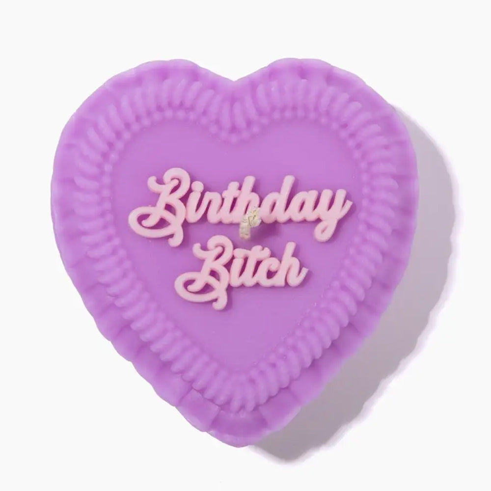 FUN CLUB Kitchen & Table Birthday Bitch Heart Candle