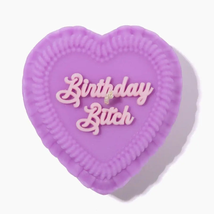 FUN CLUB Kitchen & Table Birthday Bitch Heart Candle