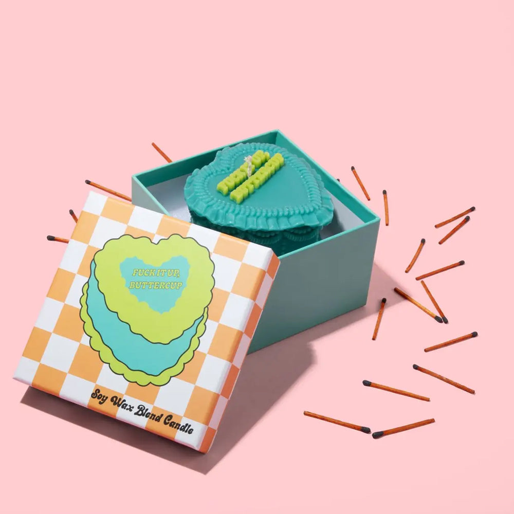 FUN CLUB Kitchen & Table Fuck It Up Buttercup Heart Candle