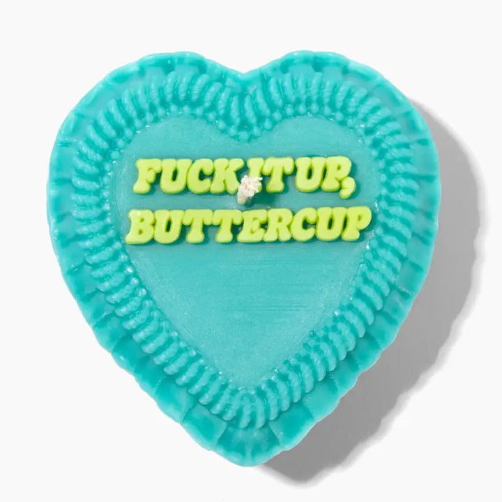 FUN CLUB Kitchen & Table Fuck It Up Buttercup Heart Candle