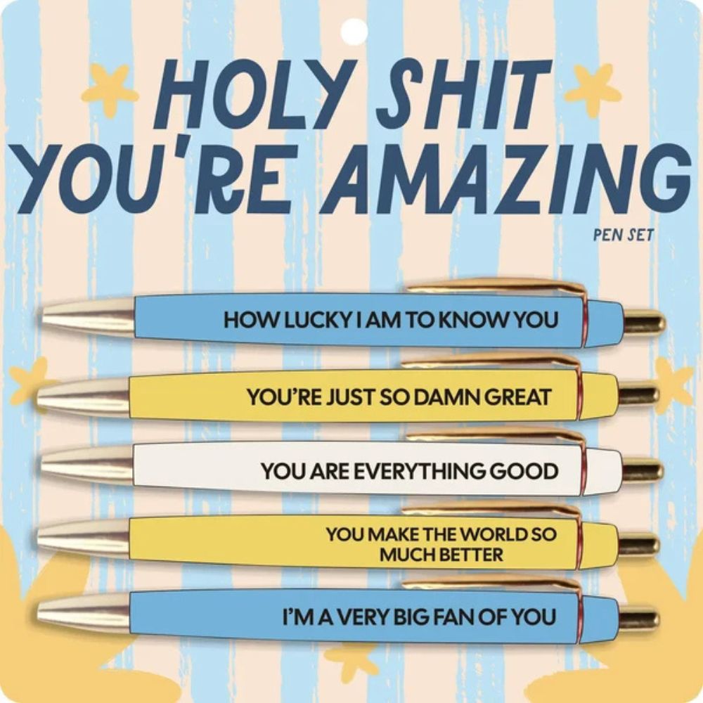FUN CLUB Office Goods Holy Shit You're Amazing Pen Set