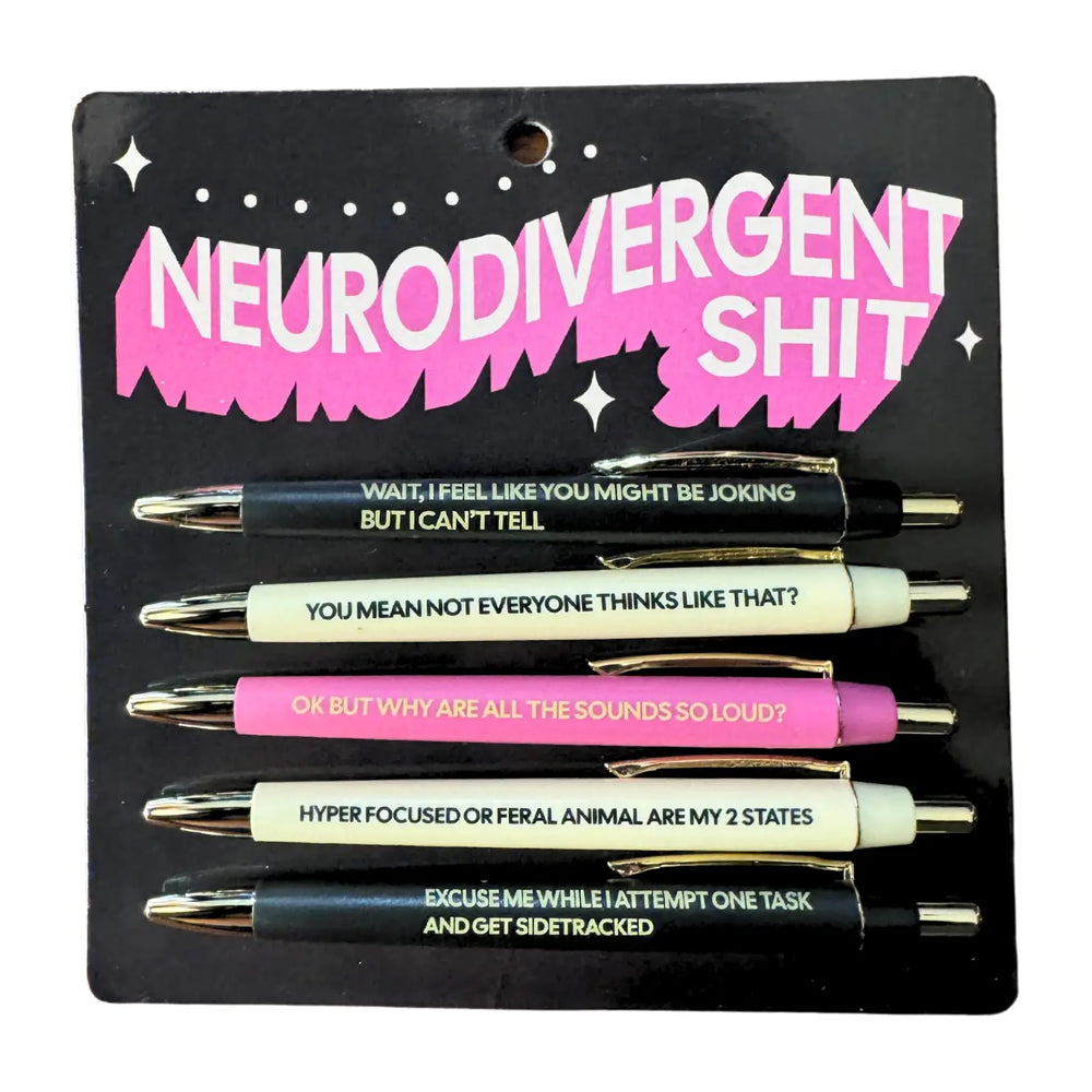 FUN CLUB Office Goods Neurodivergent Shit Pen Set