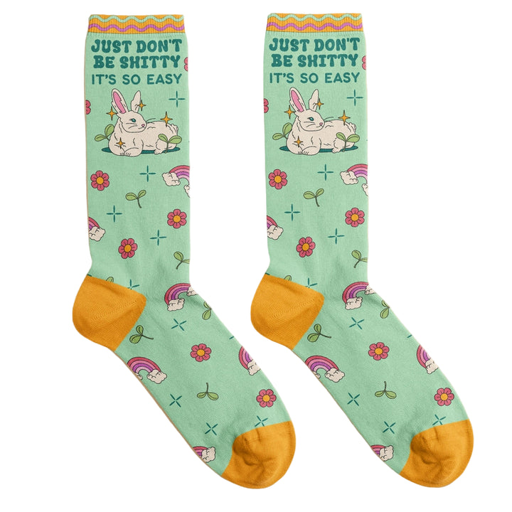 FUN CLUB Socks & Tees Just Don't Be Shitty Socks
