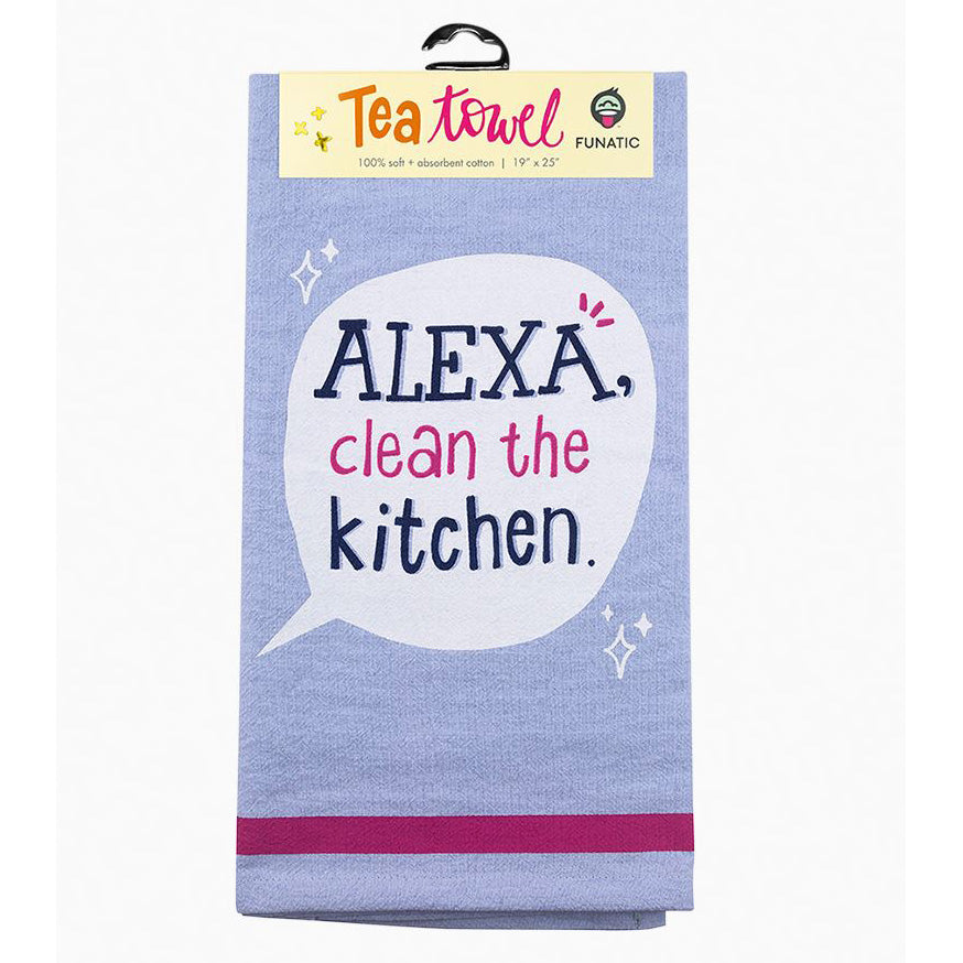 FUNATIC Kitchen & Table Alexa Clean The Kitchen Dishtowel