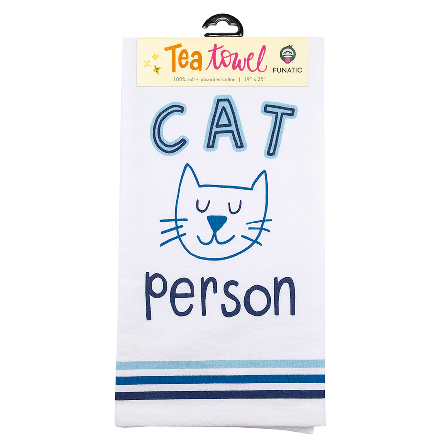 FUNATIC Kitchen & Table Cat Person Kitchen Tea Towel