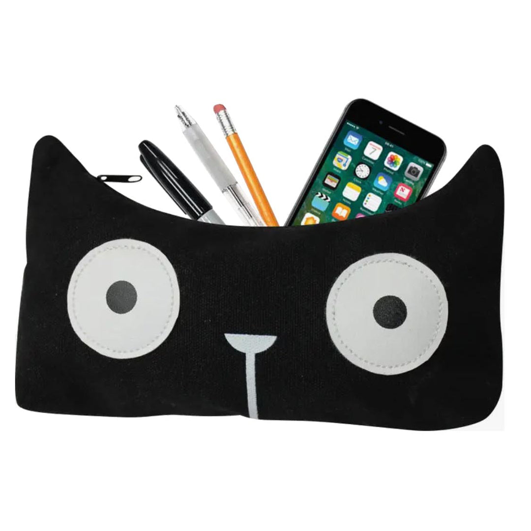 Gama-Go NMR Bags & Pouches Black Kitty Pencil Case