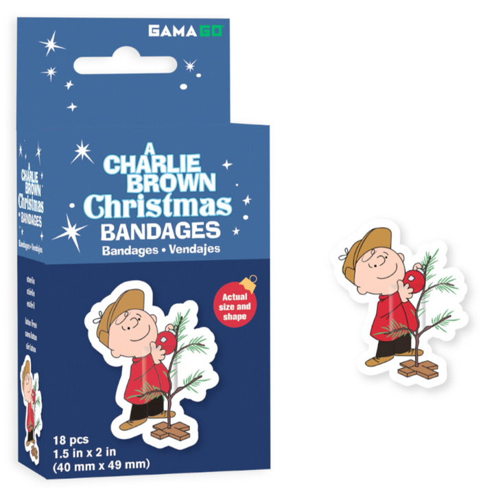 Gama-Go NMR Personal Care Peanuts A Charlie Brown Christmas Adhesive Bandages