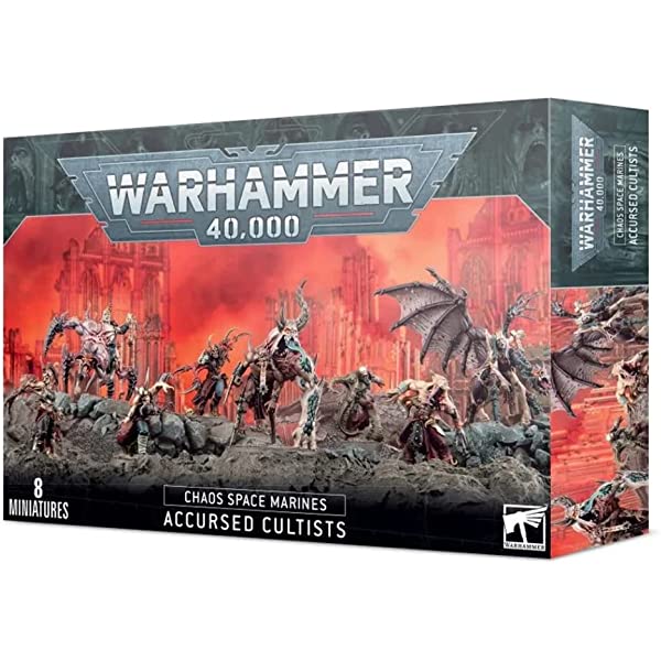 Games Workshop Games Warhammer 40K Chaos Space Marines: Accursed Cultists