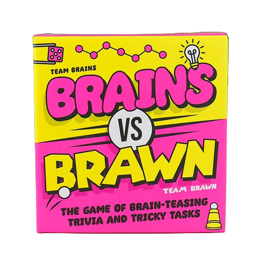 Gift Republic Games Brains Vs Brawn Game - Brain Teasing Trivia & Tricky Tasks