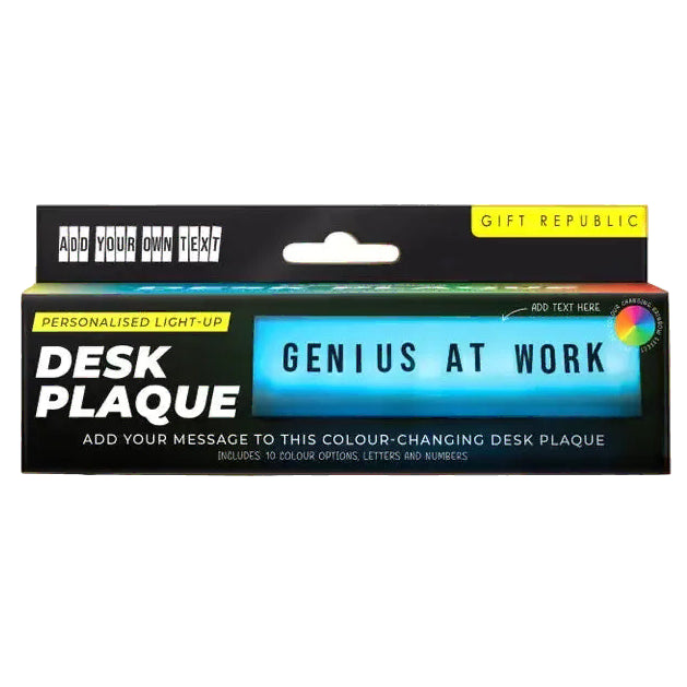Gift Republic Kitchen & Table Light Up, Changeable, Desk Plaque