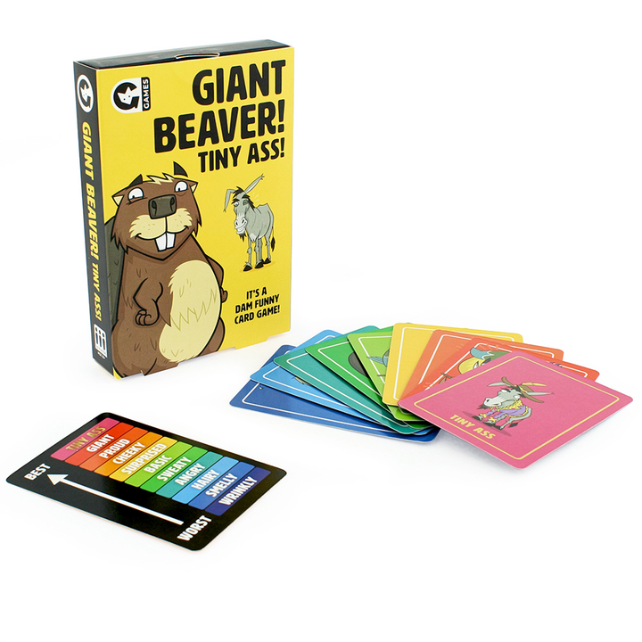 Ginger Fox Games Giant Beaver! Tiny Ass! - A Dam Funny Card Game