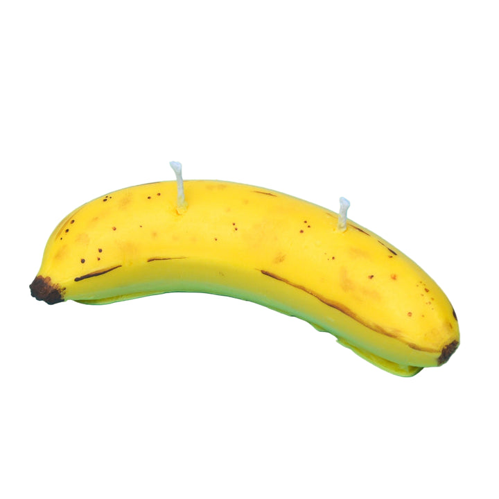 Glow Worm Goods Home Decor Banana Pillar Candle - (banana bread scent) 5 oz