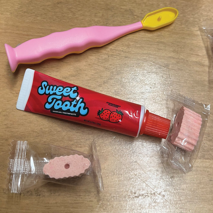 Grandpa Joe's Candy Sweet Tooth - Candy Toothbrush & Sour Toothpaste - 1 random flavor
