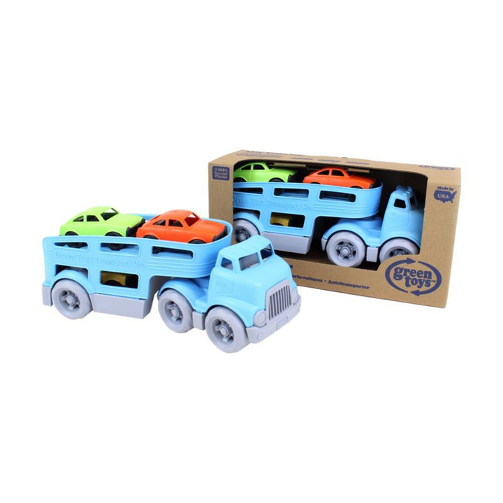 Green Toys Toy Vehicles Construction Carrier + 3 cars Green Toys