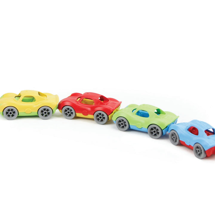 Green Toys Toy Vehicles Construction Green Toys Stack & Link Set of 4 racers