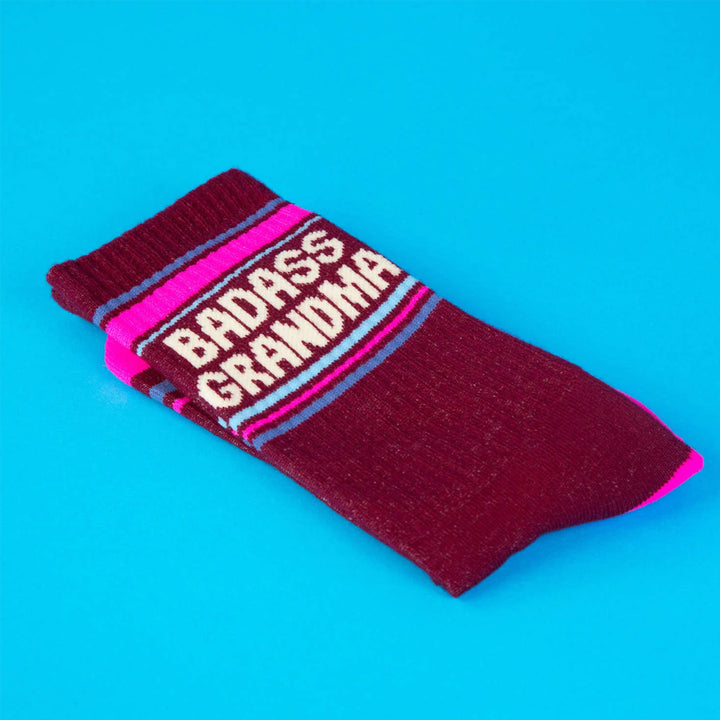 Gumball Poodle Socks & Tees Badass Grandma Gym Crew Socks