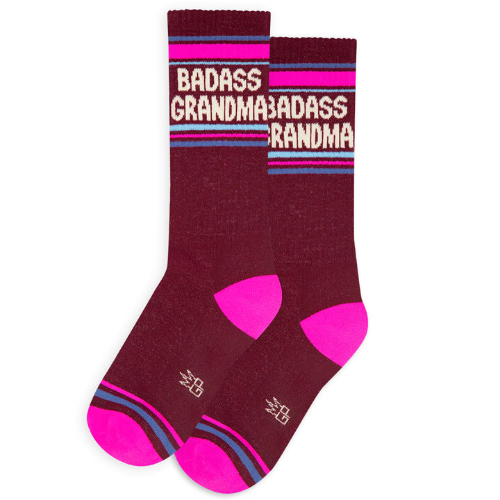 Gumball Poodle Socks & Tees Badass Grandma Gym Crew Socks
