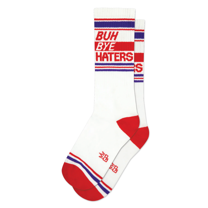 Gumball Poodle Socks & Tees Buh Bye Haters Gym Crew Socks