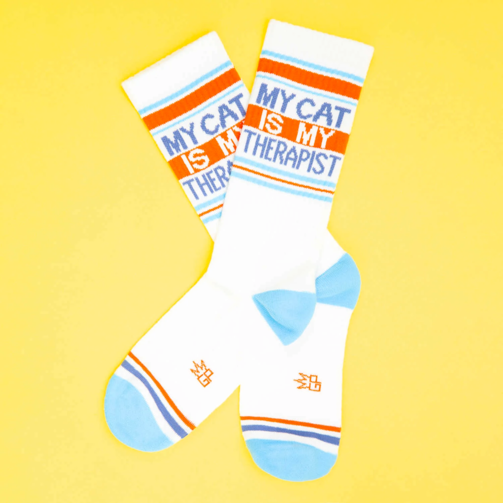 Gumball Poodle Socks & Tees Cat My Therapist Socks