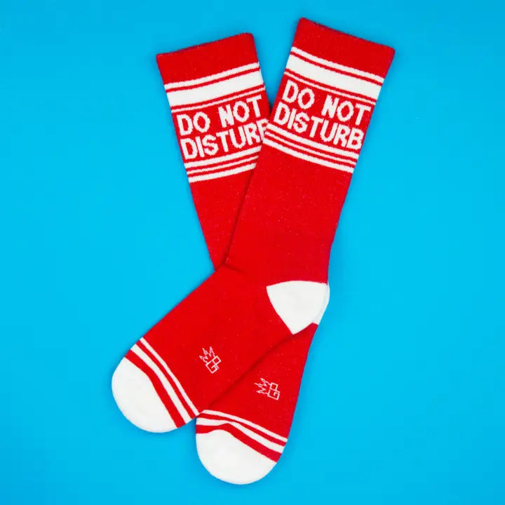 Gumball Poodle Socks & Tees Do Not Disturb Gym Crew Socks