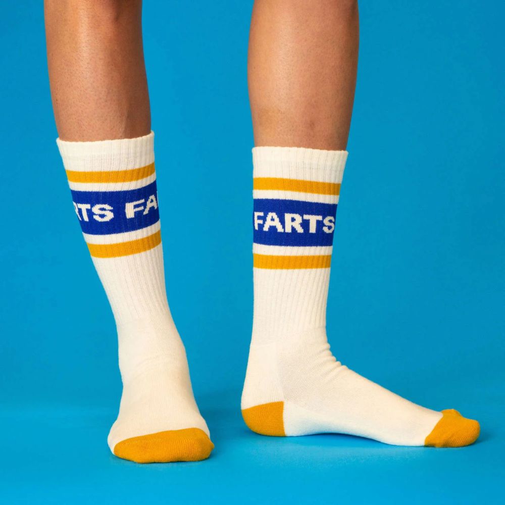 Gumball Poodle Socks & Tees Farts Gym Crew Socks