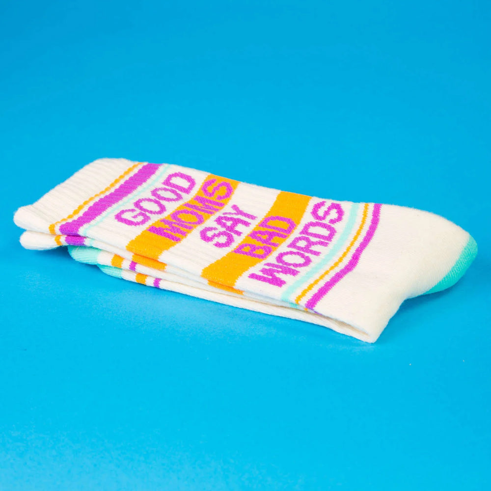 Gumball Poodle Socks & Tees Good Moms Say Bad Words Gym Crew Socks